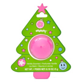 iscream Tree Trimming Rosy Tree Ornament Shaped Vanilla Scented Lip Balm