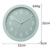 Rhythm (RHYTHM) Wall Clock, Analog Quartz Watch, Silent, Continuous Second