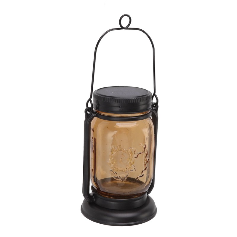 Outdoor Solar Lantern Auto Sensing ABS Glass Soft Warm Light