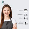 LivinEase Unisex Adjustable Bib Aprons - Stylish Chef Aprons with