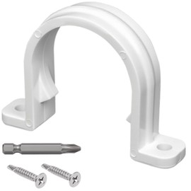 40 Set PVC conduit pipe strap clamps Φ32 MM - SCH 1 IN,Two Hole plastic pipe clips