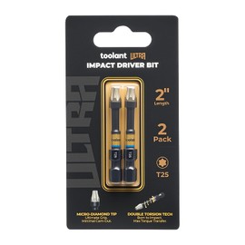 toolant T25 2" Impact Torx Bits, 1/4" Hex, S2 Steel, 2-Piece Set