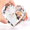 Clear Crystal Diamonds Paper Weights with Gift Box, 80mm Heart