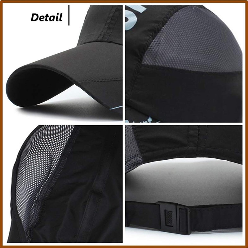 Eternal Leaf ELS-002 Men's Running Cap, Lightweight, Quick Drying, Mesh