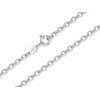 Silver Fine Curb Anklet – width 2.2 mm Length 23