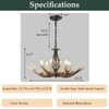 Skyblaze Rustic Antlers Chandelier 6-Light Deer Farmhouse Chandelier