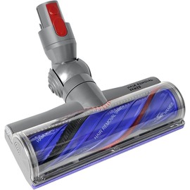 Replacement Quick Release Motor Head Vacuum Brush Compatible with Dyson V7 V8 V10 V11 V15 Vacuum Direct Drive Head for Hardwood Floor Carpet SV10 SV11 SV12 SV14 Tangle Free Hair Removal Vanes