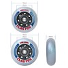 CLAS FOX Inline Skate Replacement Wheels With Wheels Bag 72mm/76mm