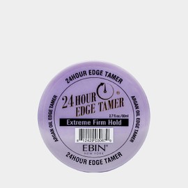 EBIN NEW YORK 24 Hour Edge Tamer - Extreme Firm Hold (2.7oz/ 80ml) - No Flaking, White Residue, Shine and Smooth texture with Argan Oil and Castor Oil