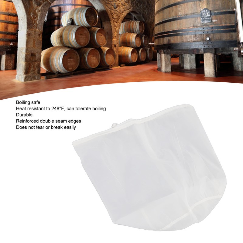 5 Gallons Brew Bags Wine Straining Bag Extra Fine Mesh