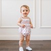 Ursobutegl Newborn Baby Girl Romper Bow Embroidery Letter Sleeveless Spaghetti