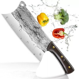 Unbranded Heavy Duty 8 inch Meat Cleaver Bone Chopper Knife Hand Forged Chef Butcher Knife