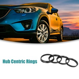 ACROPIX 73.1 to 66.1mm Hub Centric Rings Black - Pack of 4