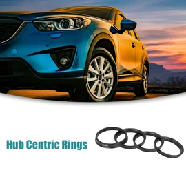 ACROPIX 73.1 to 66.1mm Hub Centric Rings Black - Pack of 4