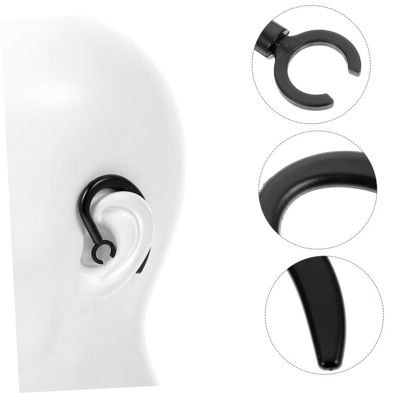 Levemolo 2sets Rubber Ear Hooks Earphone Holder Ear Hooks for