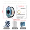 ZIRO Silk PLA Filament 1.75mm, White Shine 3D Printer Filament,