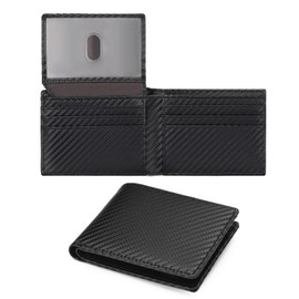 GAEKEAO Men's Leather Wallet, Type-02 black