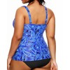 Yonique Women Plus Size Tankini Top Only Tummy Control Bathing