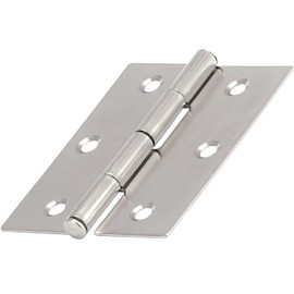 OPIOL QUALITY® Hinge Punched 30 x 30 mm Made of Stainless Steel A2 V2A (Pack of 4) Hinges Connectors Stainless Steel Hinge Door Hinge Screw-On Door Hinge