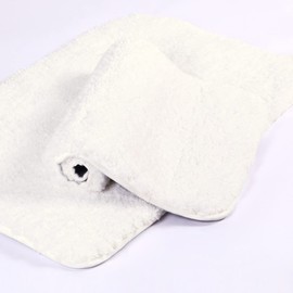 Walensee Shaggy 2 Piece Bath Rug Set, (20 x 32, 2 Pack Set, Ivory) Bathroom Rug Set Bath Mats for Bathroom Machine Wash/Dry Absorbent Bathroom Mats Set Non Slip Plush Rug Sets for Shower