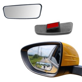 UHANBUT Framed Car Blind Spot Mirror, Adjustable Wide-Angle Auxiliary Mirrors, HD Glass Automotive Side Rear View Mirror, Stick-On Design Rectangle Convex Mirrors for Car, SUV, Truck (059/Framed)