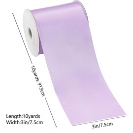 YERELO - Cinta de satén de color sólido de 3 x 10 yardas, rollo de cinta de satén de doble cara para envolver regalos, manualidades, decoración de boda, tarjeta de invitación de boda, decoración de