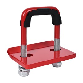 Hitch Tightener Anti-Rattle Clamp - Heavy Duty Hitch Stabilizer for 1.25" and 2" Trailer Hitches, Rubber Isolator and Anti-Rust Double Coating Protective (FBA-Red)