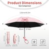 Baestappy Pink Bow Umbrella,Mini Compact Windproof Folding Umbrella for Rain