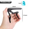Guitar Capo, 2 Pcs Universal Aluminum Alloy Kapo with 5