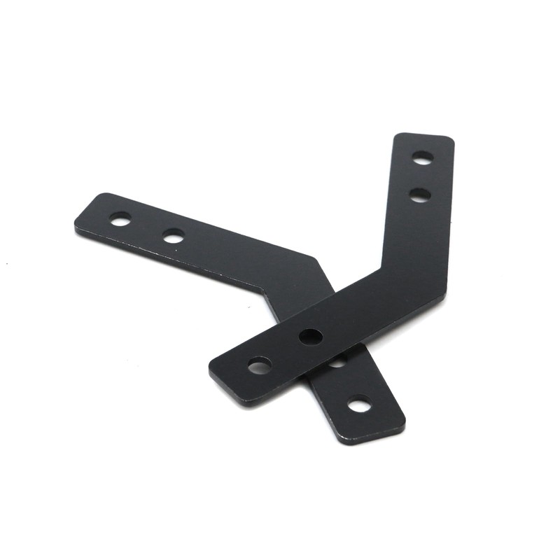 KUMGROT Black 135 Degree Flat Corner Brace Brackets Carbon Steel
