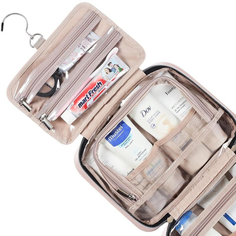NISHEL Travel Toiletry Bag for Women - Portable Hanging Organizer