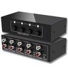 FlyroadUp 3.5mm Aux + RCA L/R Bi-Directional Stereo Audio Switch