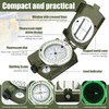 Survival Compass, Military Compass, Multifunctional Compass for Hiking, Outdoor Camping,