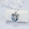 LILALO Dragon Gifts Sterling Silver Crystal Dragon Necklace Jewelry