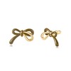 POSUR Bow Enamel 14k Gold Plated 925 Sterling Silver Post