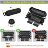 NineLeaf IP54 1PK Extra Large Outdoor Box w/ 7 Cable