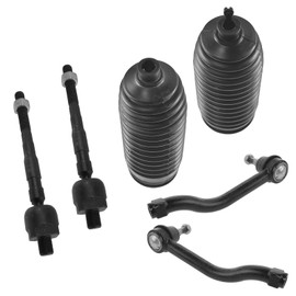 TRQ Front Steering Kit Steering Rack & Pinion Bellow Tie Rod Compatible with 2007-2013 Nissan Altima