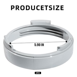 Asphodelia 2PCS Air Conditioner Exhaust Hose Coupler,Window Adapter Air Conditioner Tube Connector for 5.9inch Mobile Air Conditioning Exhaust Pipe, Accessories