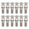 Snap Lock Spring Clasp, Folding Clasp, Pack of 12 Hasp