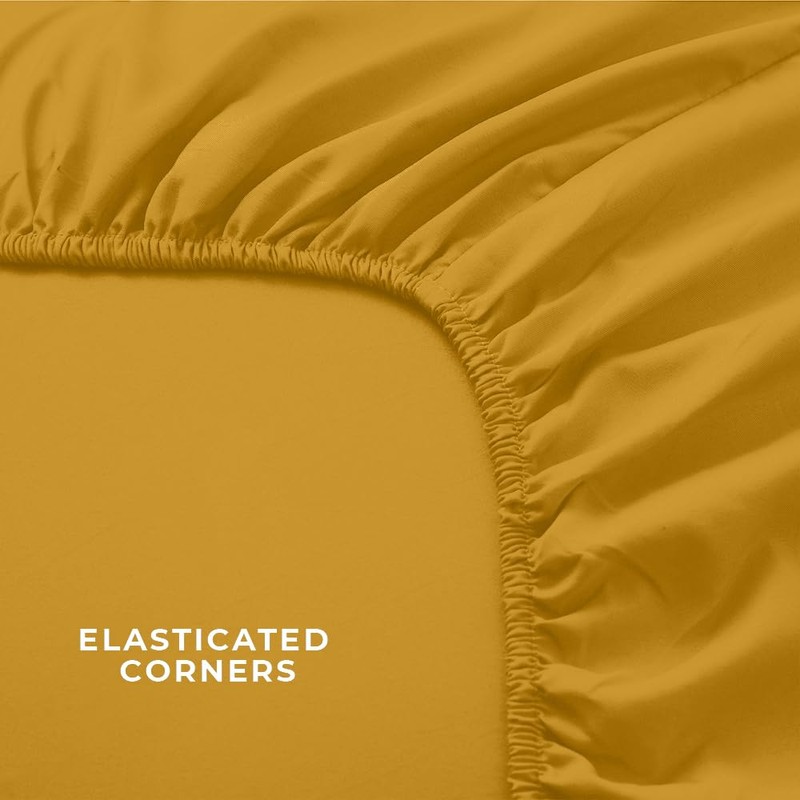 West Midlands Homeware Super King Fitted Sheet Soft Brushed Microfibre