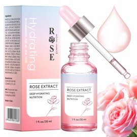 Rose Face Serum, Moisturizer Rose Facial Serum for Women, Deep Hydrating & Nourishing, Smooths the Skin - All Skin Types, 30ML