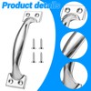 KALIONE 5.9" Garage Door Handle Gate Handle Door, Stainless Steel