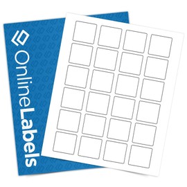 1.5 x 1.5 Square Label - Pack of 600 Labels, 25 Sheets - Inkjet/Laser Printer - Online Labels