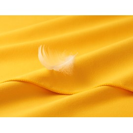 Fit-Flip Microfibre Towel - Compact Microfibre Towels - Ideal as Sports Towel, Travel Towel, Beach Towel, Quick-Drying and Lightweight - Bath Towel Large (1 x 40 x 80 cm, Yellow)