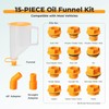 FOUR UNCLES 15-Piece No-Spill Engine Oil Funnel Kit for Automotive