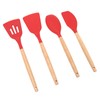 12 PCS Kitchen Cooking Utensils Set Ergonomic Wooden Handle Silicone