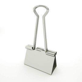 Nctinystore Silver Binder Clips Large (Jumbo) of 2 inch ( 50 mm ) Colored Paper Clamp Assorted Size Assortment (Office or School Metal Fold Back Clip Metal Clips.) (2 in /50 mm)(Silver, 12 - Count)