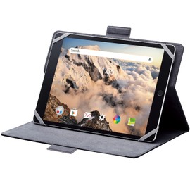 Elecom Tablet Universal Case Cover Folio Case Soft Leather Free Angle Hand Belt Pen Holder 8.5-11.5 Inch Black TB-10HPGFLBK