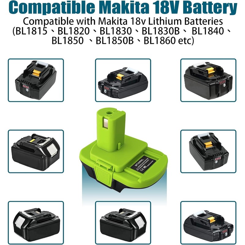 TEPULAS MT20RNL for Makita for Ryobi Battery Adapter