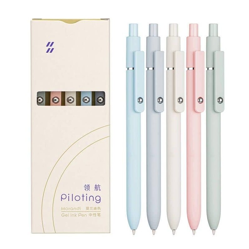 Lanxivi 5PCS Gel Pens Quick Dry Ink Pens Black Refill